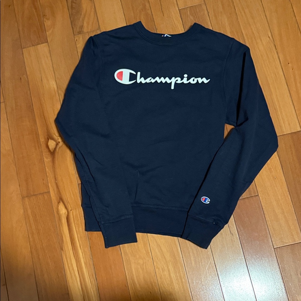 Champion Men's Navy Crewneck Sweater